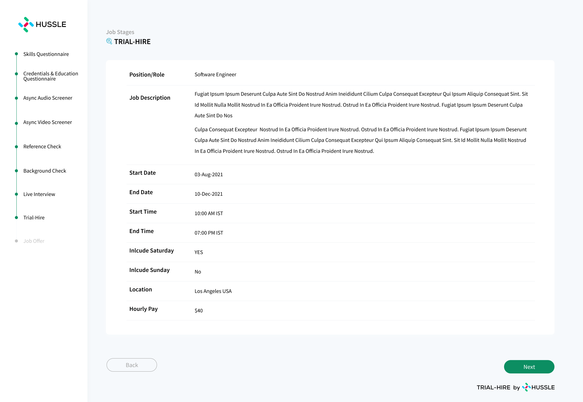 Trial-Hire by Hussle