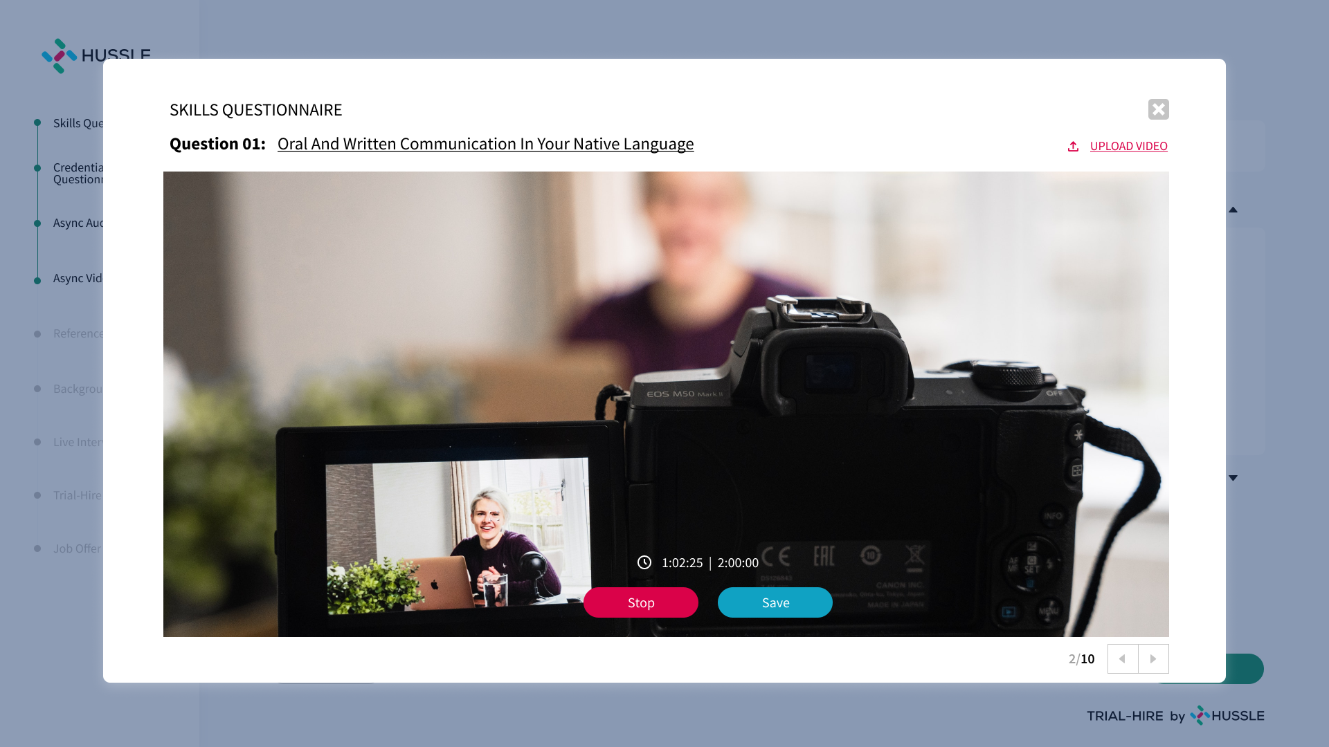 Async Interview by Hussle